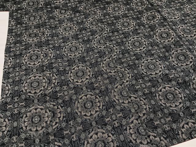 平和屋着物●上質な紬 花づくし 正絹 逸品 AABA4309ph