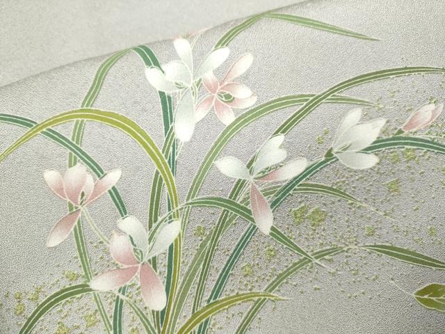 平和屋着物●訪問着 流水枝花文 暈し染め 正絹 逸品 DAAV3397du