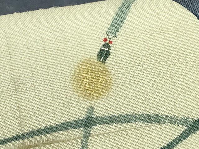 平和屋着物*極上 夏物 九寸名古屋帯 紬地 蛍 団扇 金彩 逸品 DZAA9549kh5