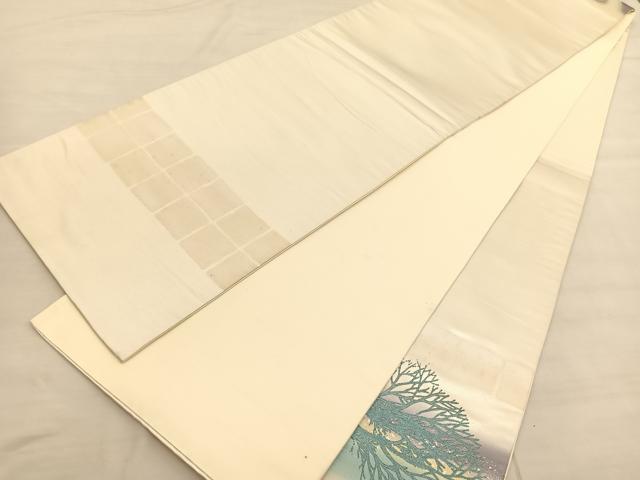平和屋着物◎太鼓柄袋帯 木立飛鳥文 金銀彩 正絹 逸品 BAAV1914hv