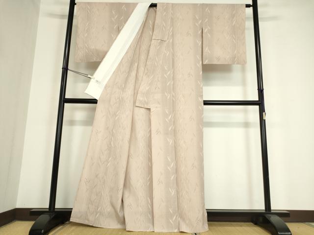 平和屋着物▽本塩沢 単衣 南天文 正絹 逸品 DAAV5840az