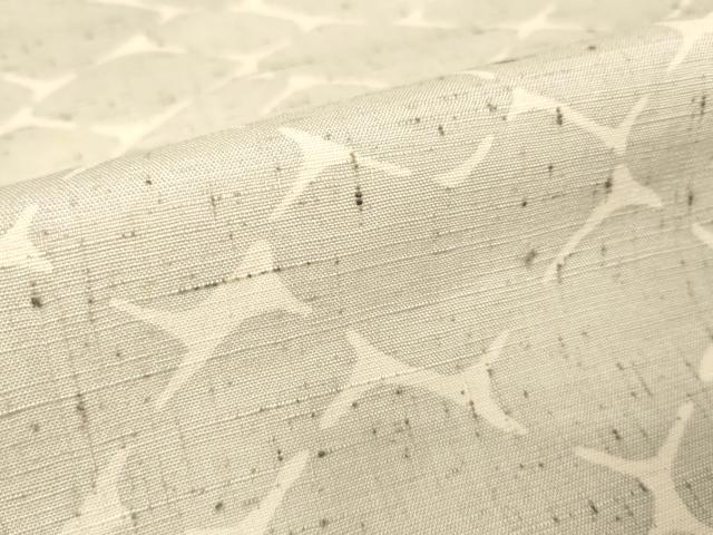 平和屋着物▽上質な小紋 単衣 紬地 石畳文 正絹 逸品 DAAV5824az