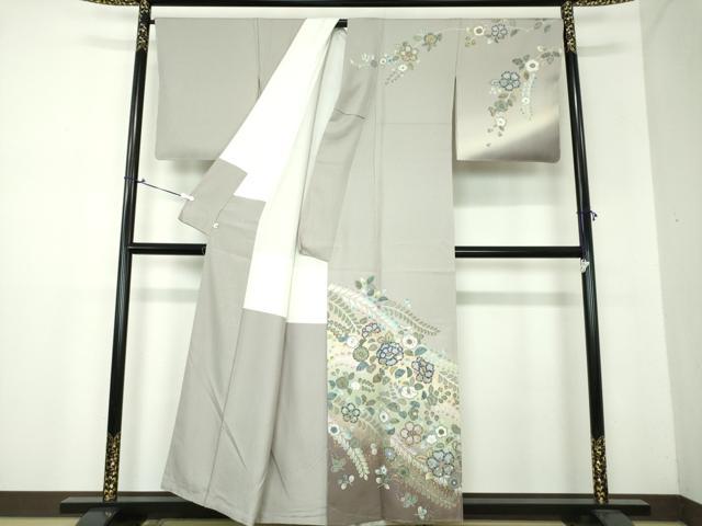 平和屋着物●訪問着 辻が花 暈し染め 金彩 正絹 逸品 DAAX4119ps