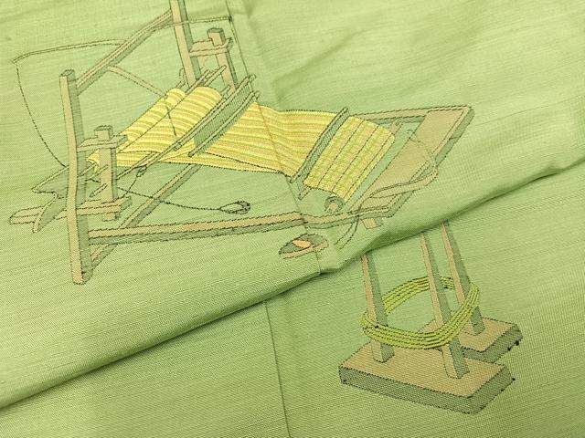 平和屋着物●京の名門・菱屋六右ェ門 紬 色留訪問着 いざり機 正絹 逸品 AABA8938ph