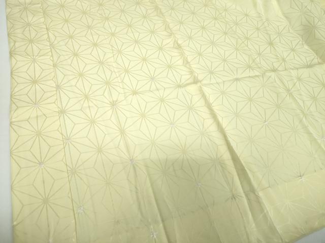 平和屋着物●上質な長襦袢 無双仕立て 半衿刺繍 麻の葉地紋 正絹 逸品 DAAX4318ps