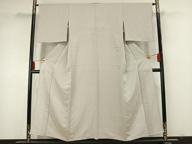 平和屋着物▽上質な小紋 単衣 花尽くし 正絹 逸品 AABA7679fy
