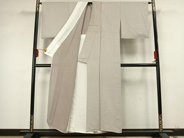 平和屋着物▽上質な小紋 単衣 花尽くし 正絹 逸品 AABA7679fy