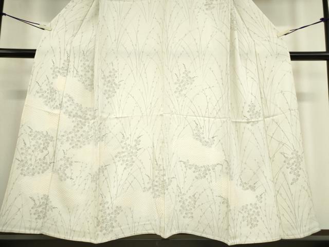 平和屋着物▽訪問着 単衣 絞り 雲取り草葉文 手描き 正絹 逸品 DAAV5901az