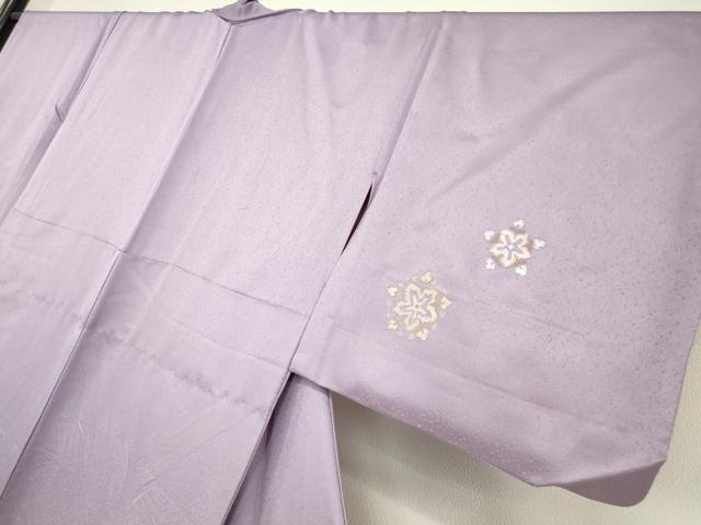 平和屋着物▽訪問着 単衣 駒刺繍 竹屋町刺繍 舞花文 金糸 正絹 逸品 DAAV5908az