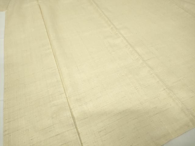 平和屋着物▽生紬 単衣 練色 正絹 逸品 DAAV5966az