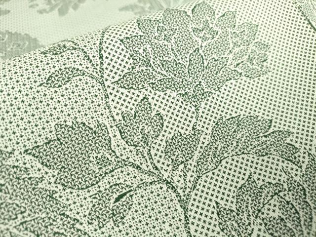 平和屋着物▽上質なお召 単衣 更紗花文 正絹 逸品 DAAV5985az