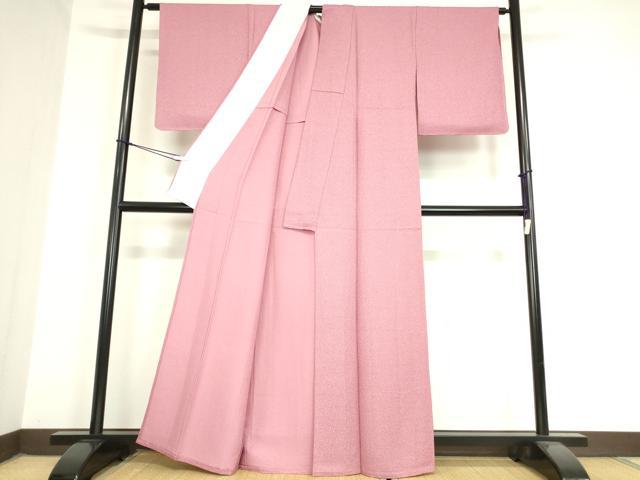 平和屋着物▽江戸小紋 単衣 草花文 正絹 逸品 未使用 DAAV5983az