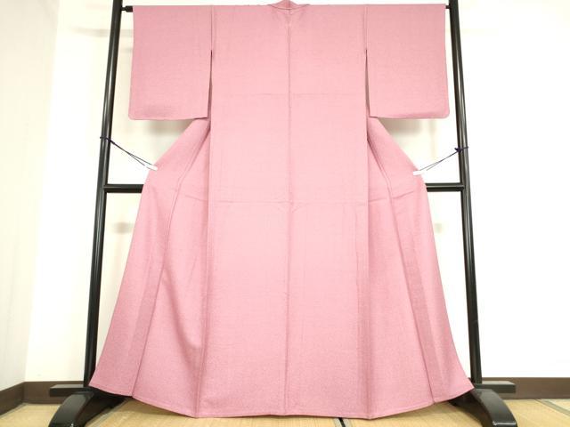 平和屋着物▽江戸小紋 単衣 草花文 正絹 逸品 未使用 DAAV5983az