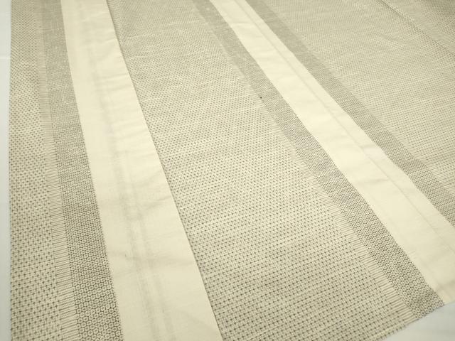 平和屋着物▽結城紬 単衣 間道 証紙付き 正絹 逸品 DAAX3049az