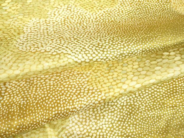 平和屋着物▽上質な小紋 単衣 霞文 正絹 逸品 DAAX3075az