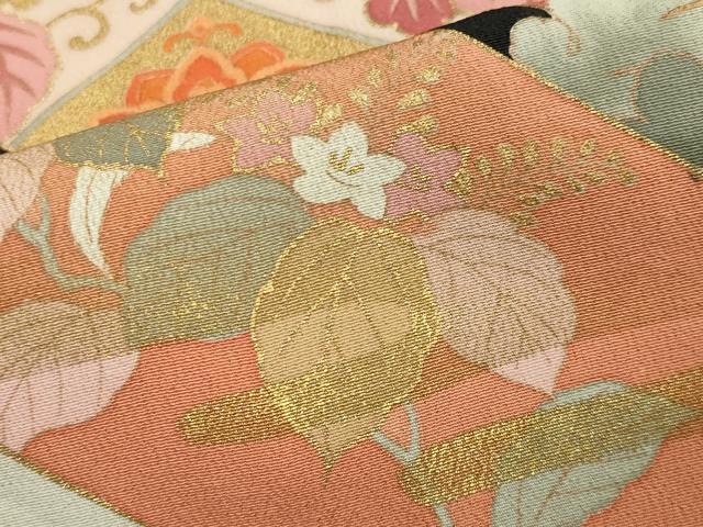 平和屋着物■豪華黒留袖 駒刺繍 桐菊吉祥文 金銀彩 正絹 逸品 CAAY6417gh
