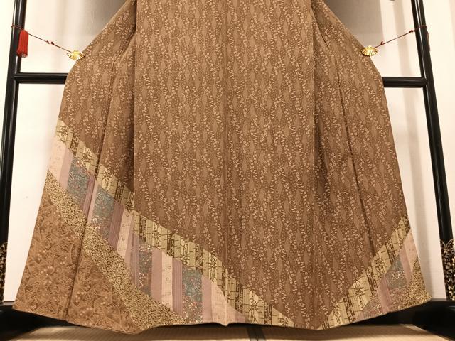 平和屋着物●訪問着 更紗草花文 正絹 逸品 AABB1474ph