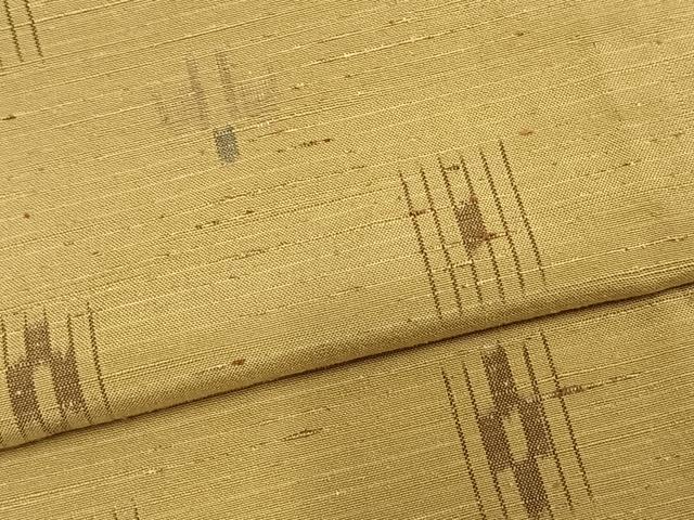 平和屋着物▽上質な紬 単衣 真綿ぜんまい紬 反端付き 正絹 逸品 未使用 AABA7733fy