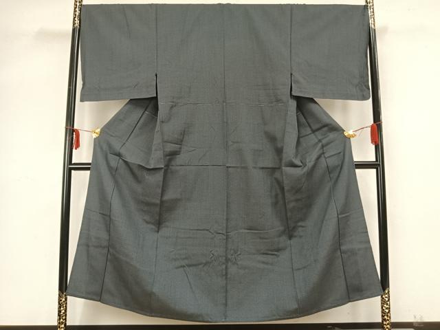 平和屋着物▽男性 お召 単衣 亀甲柄 正絹 逸品 未使用 AABB2062fy