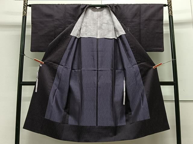 平和屋着物#道行コート 単衣 雨コート 抽象文様 ロング丈 正絹 逸品 CAAX7870ua