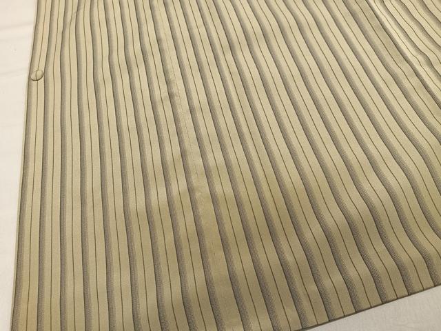 平和屋着物∞道行コート 花しおり 縞 反端付き 正絹 逸品 CAAX7896ua