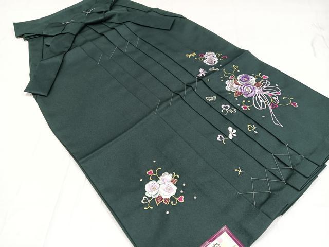 平和屋着物●行灯袴 刺繍 舞花文 金糸 洗える着物 未使用 AABB3612ph