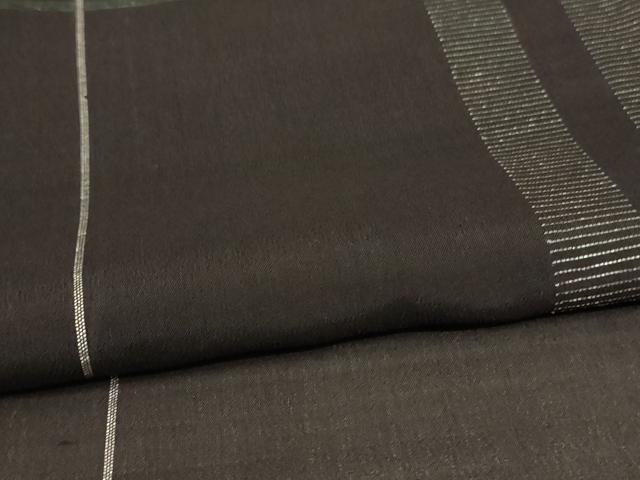 平和屋着物*夏物 小紋 紗 幾何学文様 正絹 逸品 AABB2517jd