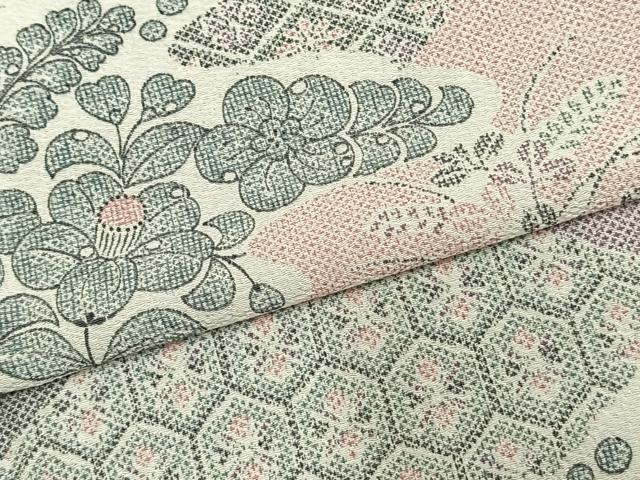 平和屋着物▽小紋 単衣 辻が花 洗える着物 未使用 AABB2109fy