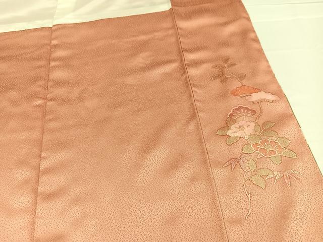 平和屋着物●訪問着 友禅 駒刺繍 松竹梅 暈し染め 金彩 正絹 逸品 AABB3653ph