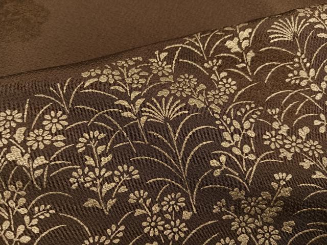 平和屋着物●友禅作家の巨匠 浅井青仁 訪問着 色紙草花文 金彩 正絹 逸品 AABB4330ph