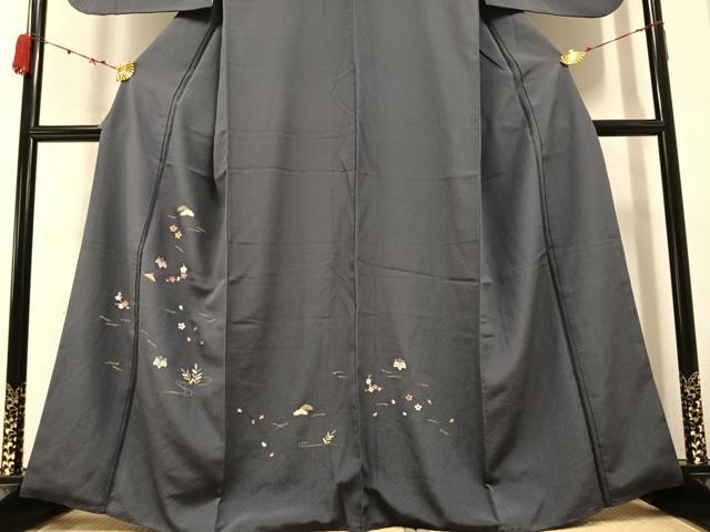 平和屋着物●訪問着 駒刺繍 松竹梅 金糸 正絹 逸品 AABB4323ph