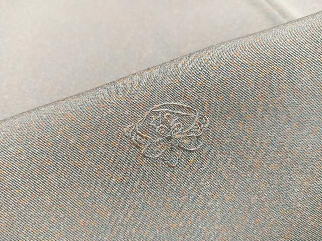 平和屋着物●上質な小紋 刺繍 花 宝尽くし文 正絹 逸品 AABB4372ph