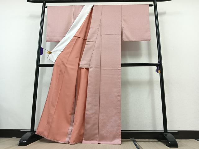 平和屋着物▽色留訪問着 単衣 草花文 AABL5441ck