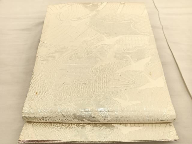 平和屋着物◎両面 六通柄袋帯 唐織 鳳凰花文 金銀糸 正絹 逸品 BAAV3691hv