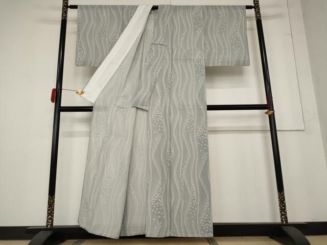 平和屋着物*夏物 小紋 絽 舞蝶文 正絹 逸品 AABB5934st