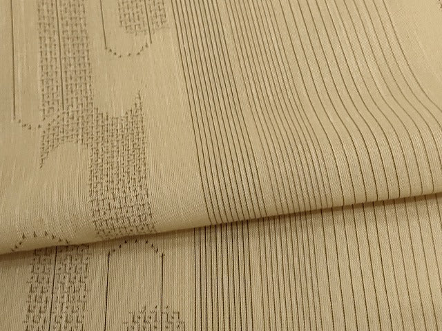 平和屋着物*夏物 結城紬 夏結城 100亀甲 壺垂れ文様 正絹 逸品 AABB6799jd
