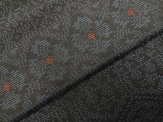 平和屋着物●本場大島紬 花尽くし 正絹 逸品 AABB7275ph