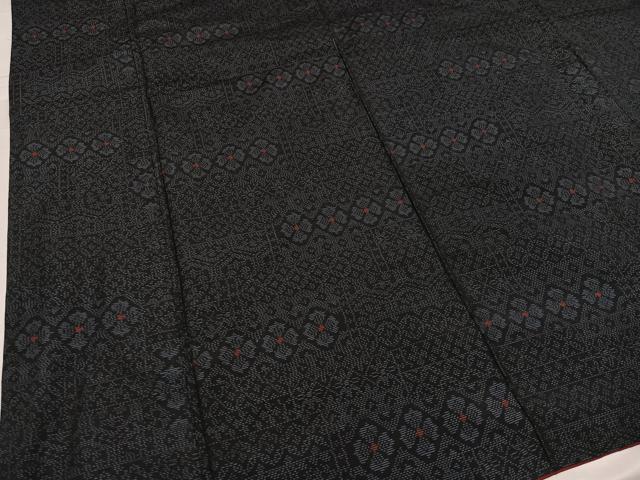 平和屋着物●本場大島紬 花尽くし 正絹 逸品 AABB7275ph