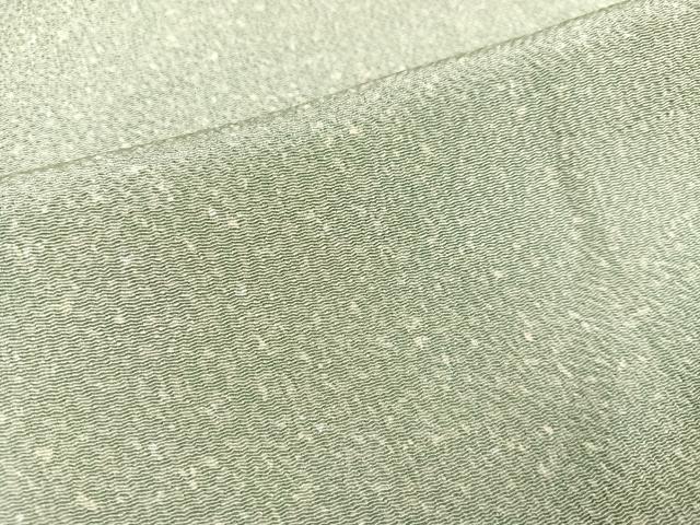平和屋着物●小林文次郎 小紋 霞文 鬼しぼ縮緬 正絹 逸品 AABB7278ph