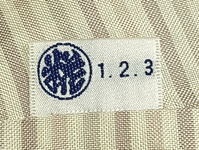 平和屋着物▽男性 紬 単衣 横縞 正絹 逸品 AABB2277fy