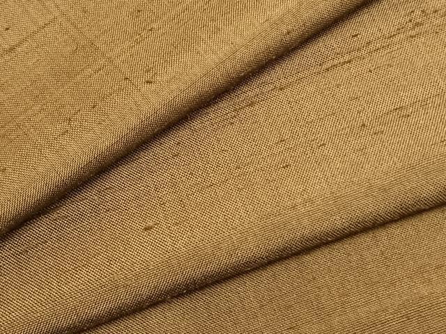 平和屋着物▽上質な紬　単衣　茶道具　正絹　逸品　DAAT3635fe 平和屋着物▽上質な紬 単衣 色無地 路考茶色 正絹 逸品 AABB2288fy