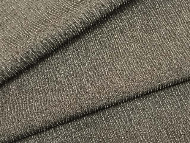 平和屋着物▽男性 お召 単衣 霞文 正絹 逸品 AABB2297fy