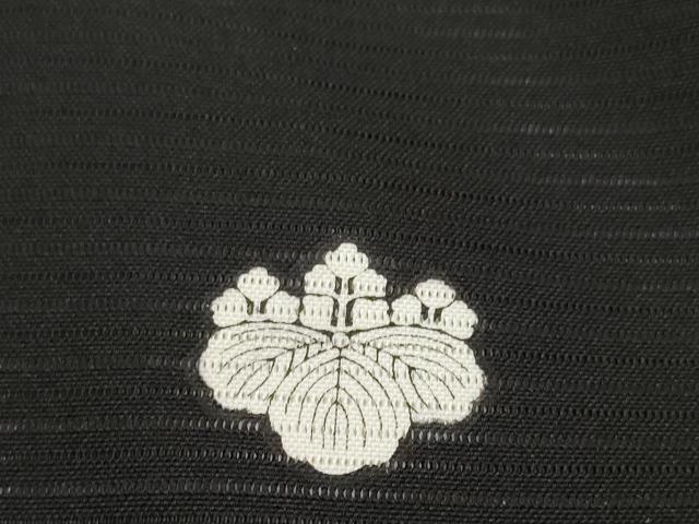 平和屋着物*夏物 黒紋付 黒反物 着尺 絽 五泉 逸品 未使用 DAAW7752zzz