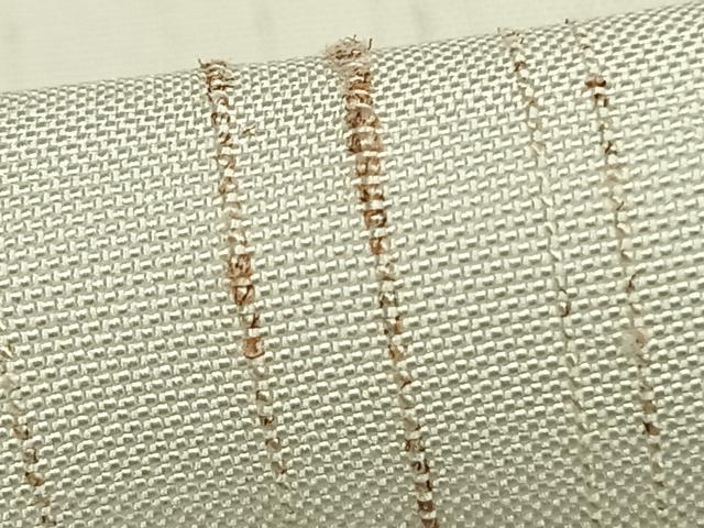 平和屋着物▽ぜんまい紬 単衣 縞 正絹 逸品 AABC0246fy