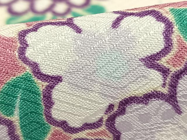 平和屋着物▽ R.KIKUCHIブランド 小紋 単衣 雪輪花文 洗える着物 AABB2424fy