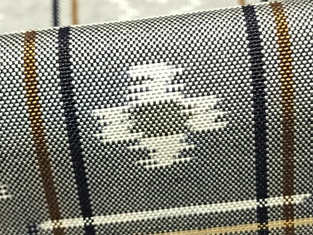 平和屋着物▽本場琉球絣 単衣 反端付き 正絹 逸品 AABC0261fy