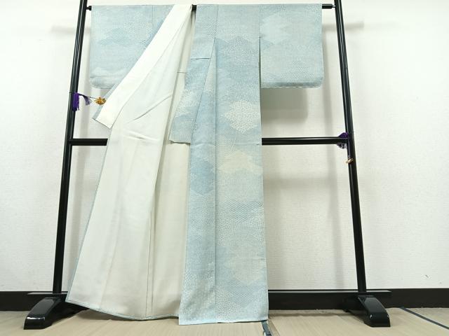 平和屋着物▽江戸小紋 単衣 作家物 寄せ小紋柄 正絹 逸品 AABC1684jh