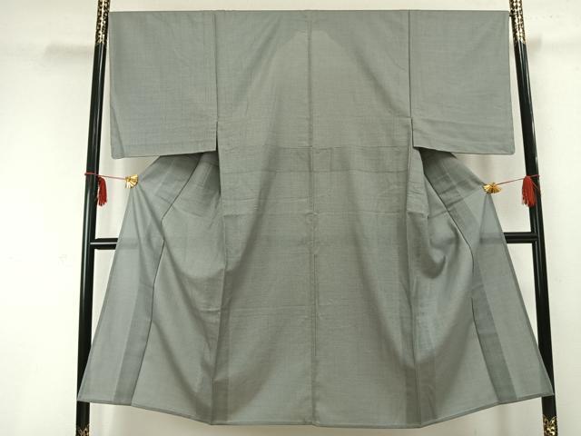 平和屋着物▽男性 お召 単衣 130亀甲 総詰め 正絹 逸品 AABC0339fy