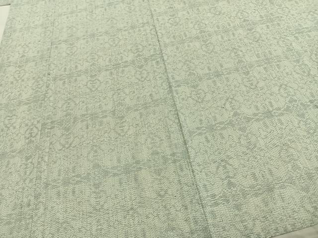 平和屋着物▽上質な紬 単衣 吉祥文様 正絹 逸品 AABC0385fy