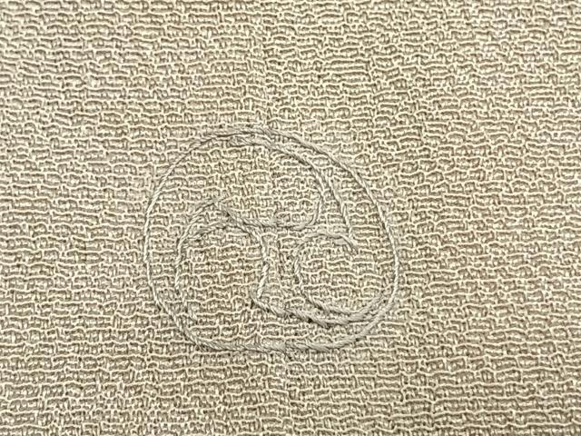 平和屋着物▽上質な色無地 単衣 灰梅色 正絹 逸品 AABC0392fy